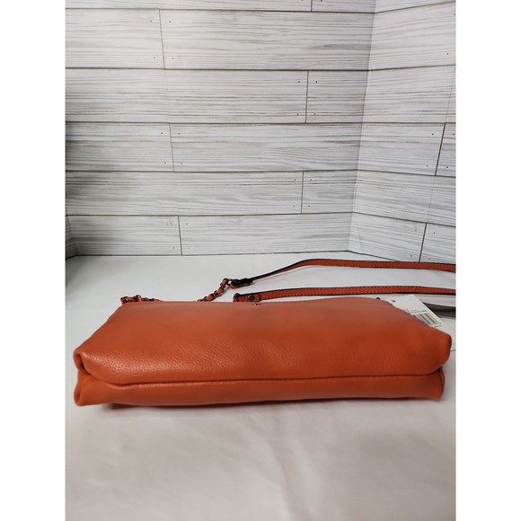 Brand New Elliot Lucca Orange w/Brass Hardware Crossbody - Picture 6 of 9